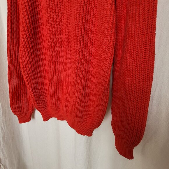 Fender Guitars Y2K PROMO Red V-Neck Cotton Knit Sweater O/S Unisex - Picture 6 of 7